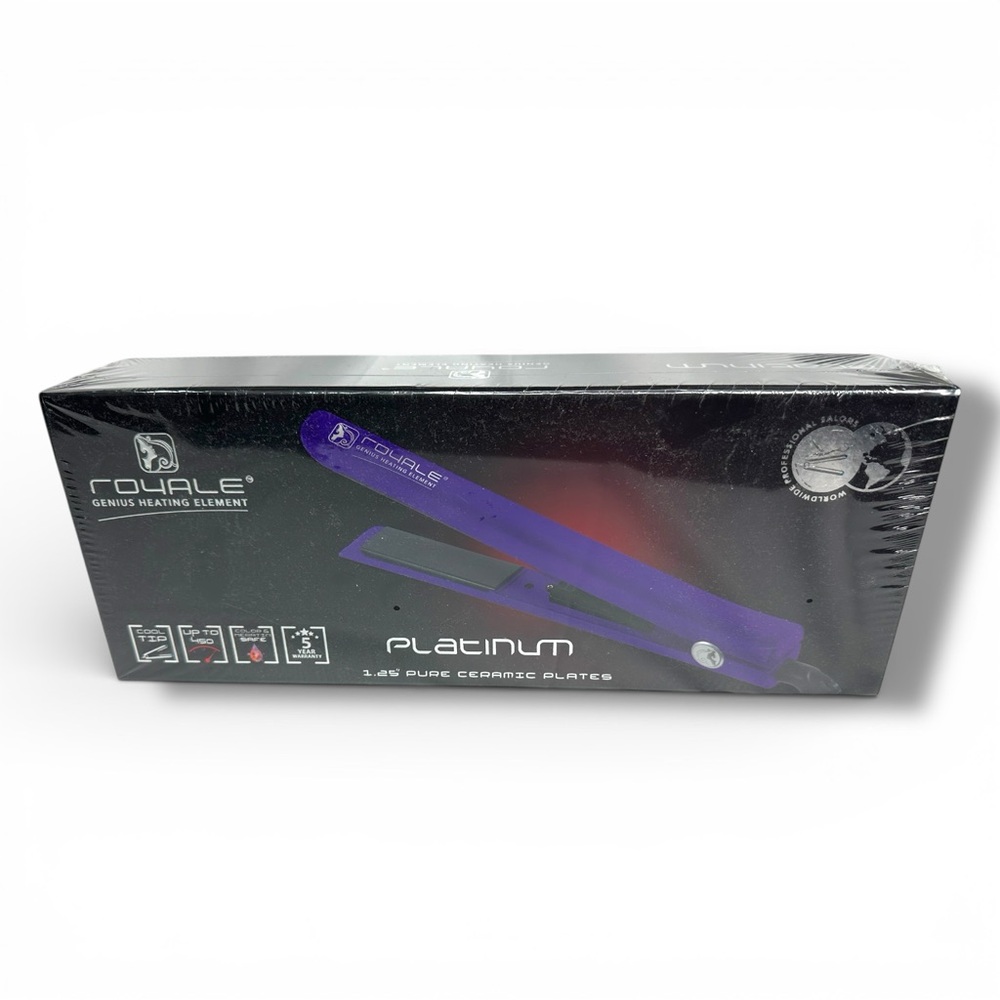 Platinum Genius Heating Element Deep Purple Flat Iron - Picture 2 of 8